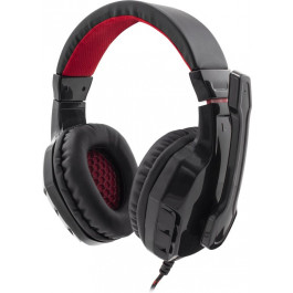 white shark panther black red gaming headset